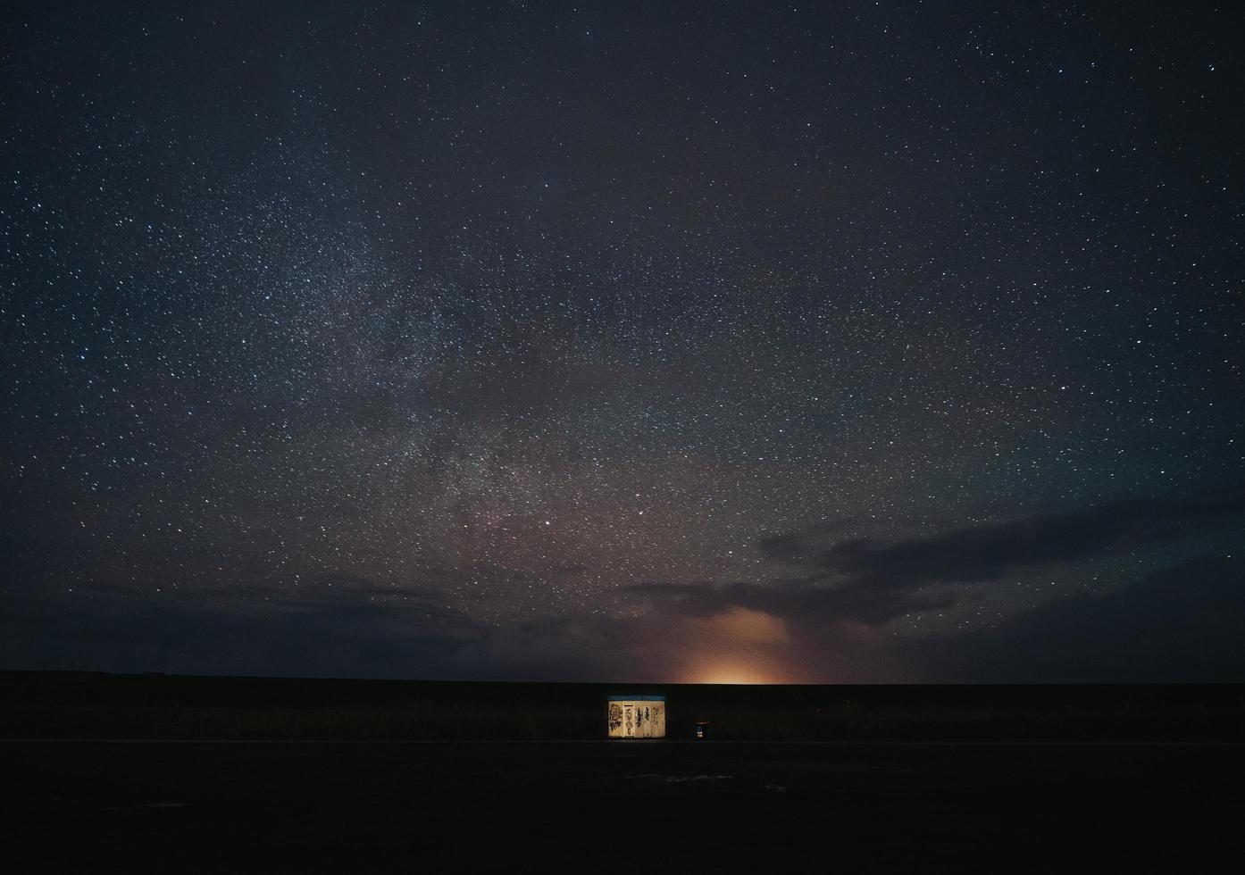 himlen full av stjärnor foto