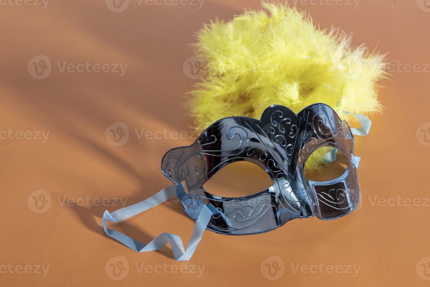 venetian karneval mask, formning ram i ett av de lägre hörn med Plats för text foto