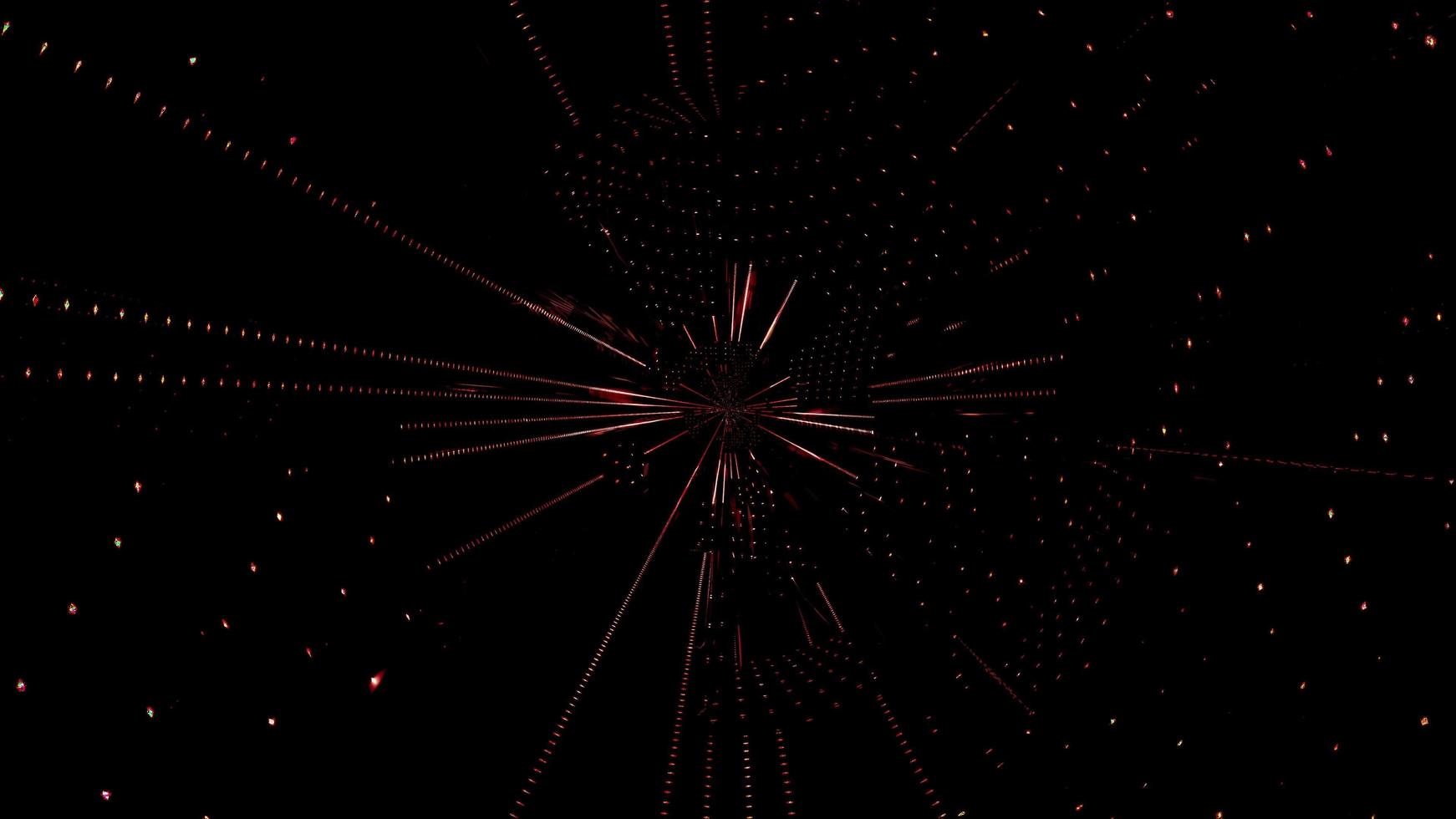 vita och röda ränder och former i kalejdoskop 3d illustration för bakgrund eller tapet foto