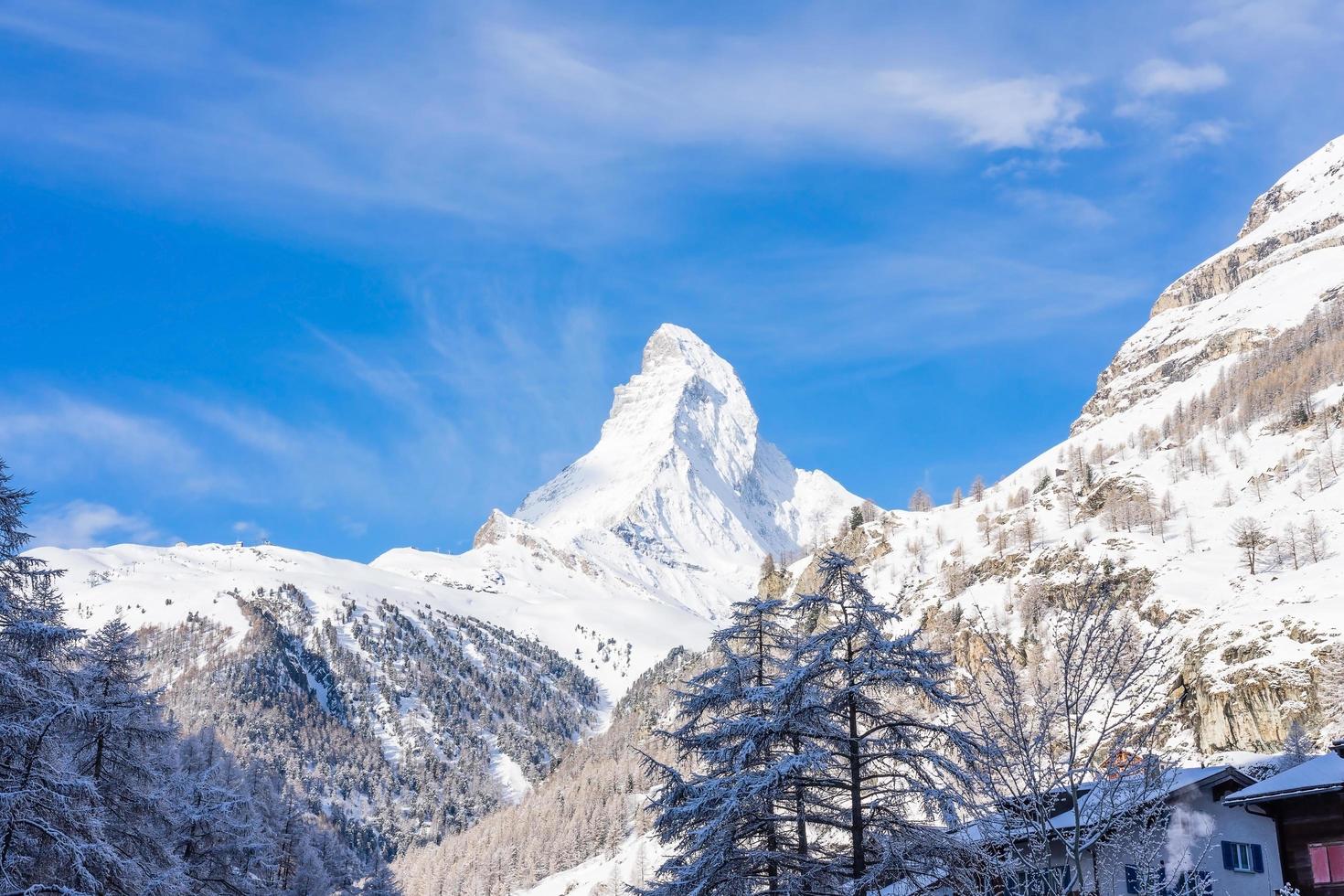 matterhorn peak, zermatt, schweiz foto