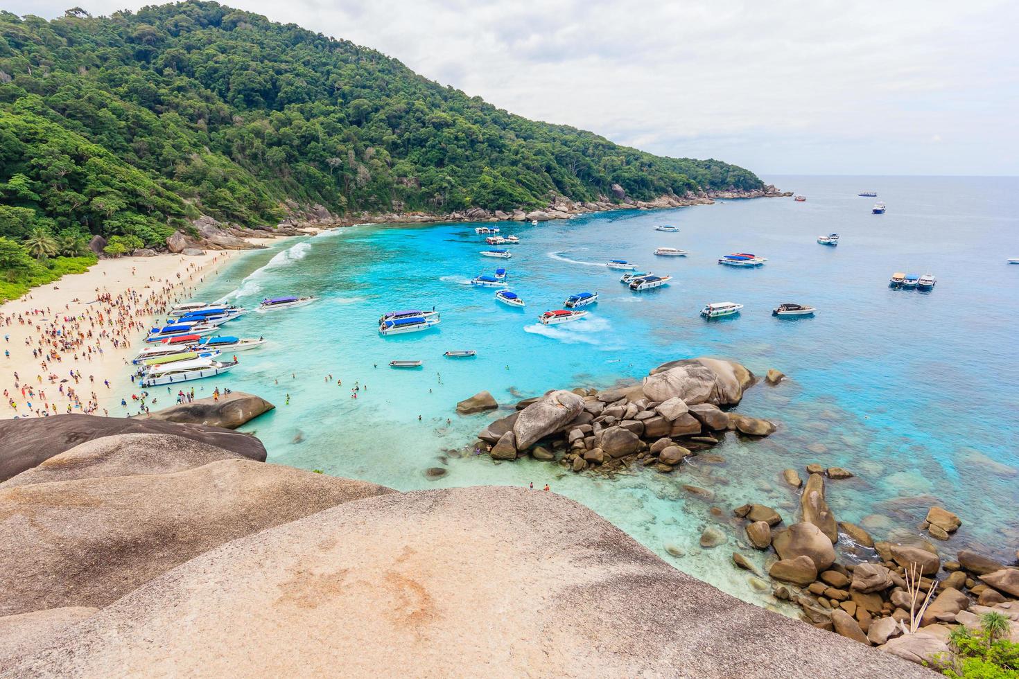 synvinkel på similan island, phuket, thailand foto