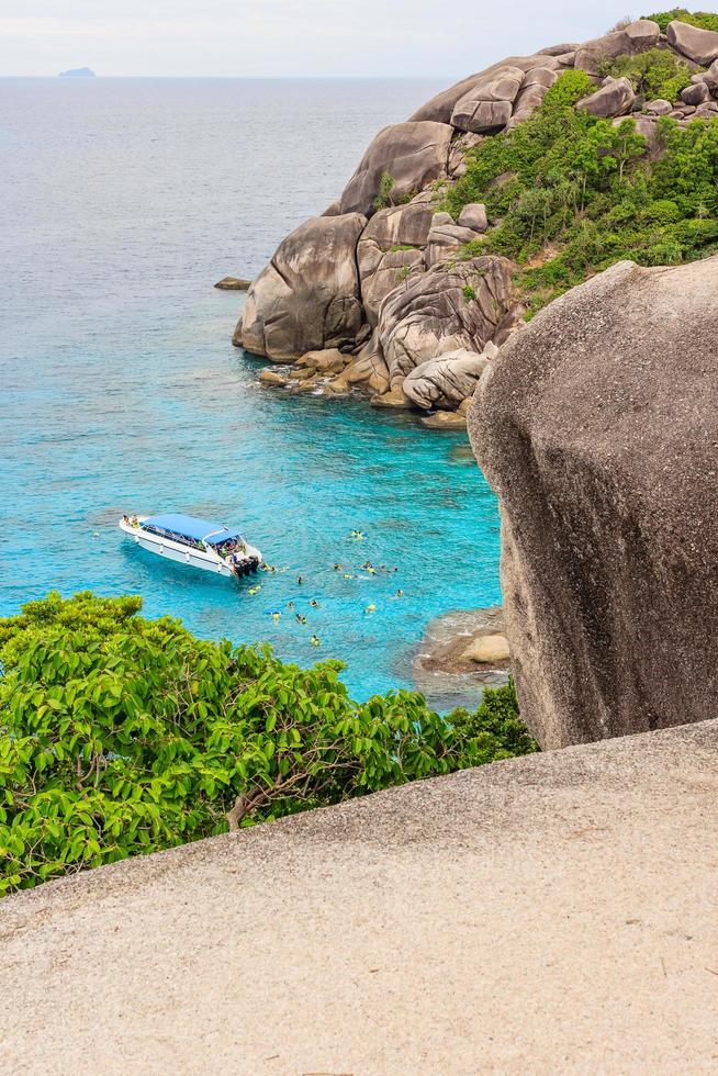 synvinkel på similan island, phuket, thailand foto