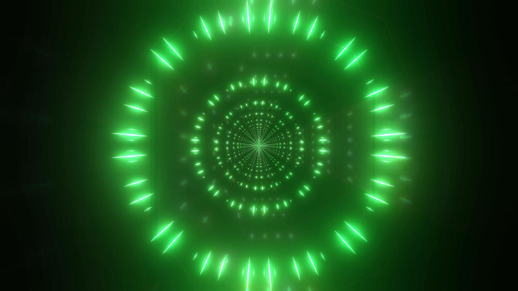 grönt och vitt ljus och former kalejdoskop 3d illustration för bakgrund eller tapet foto