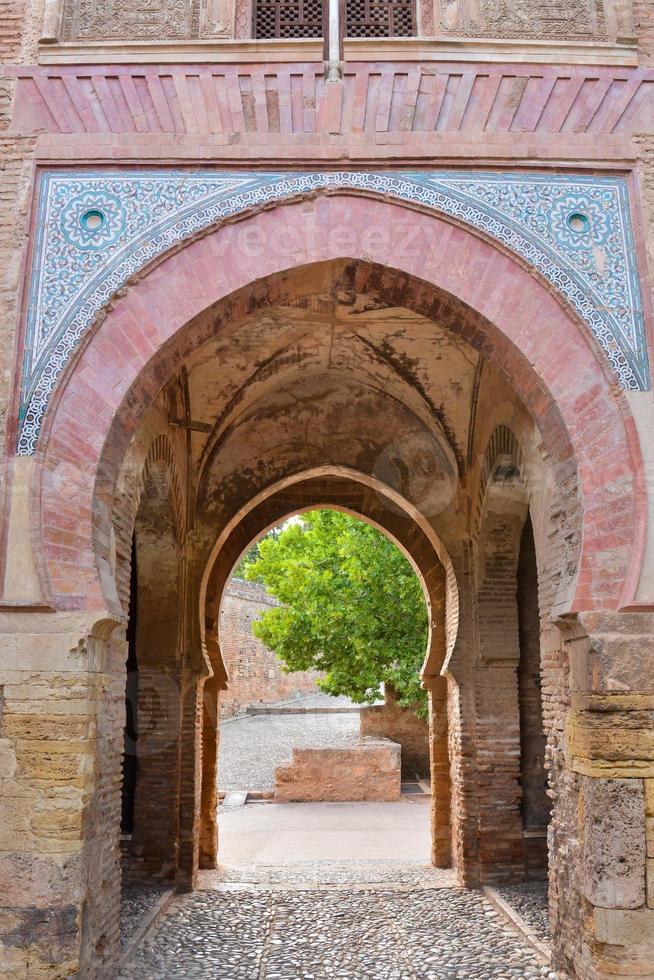 gammal tegel archway foto