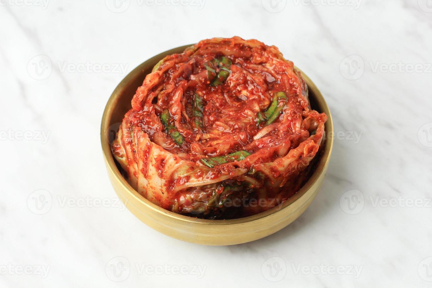 koreanska nationell kök. peking kål kimchi rulla foto