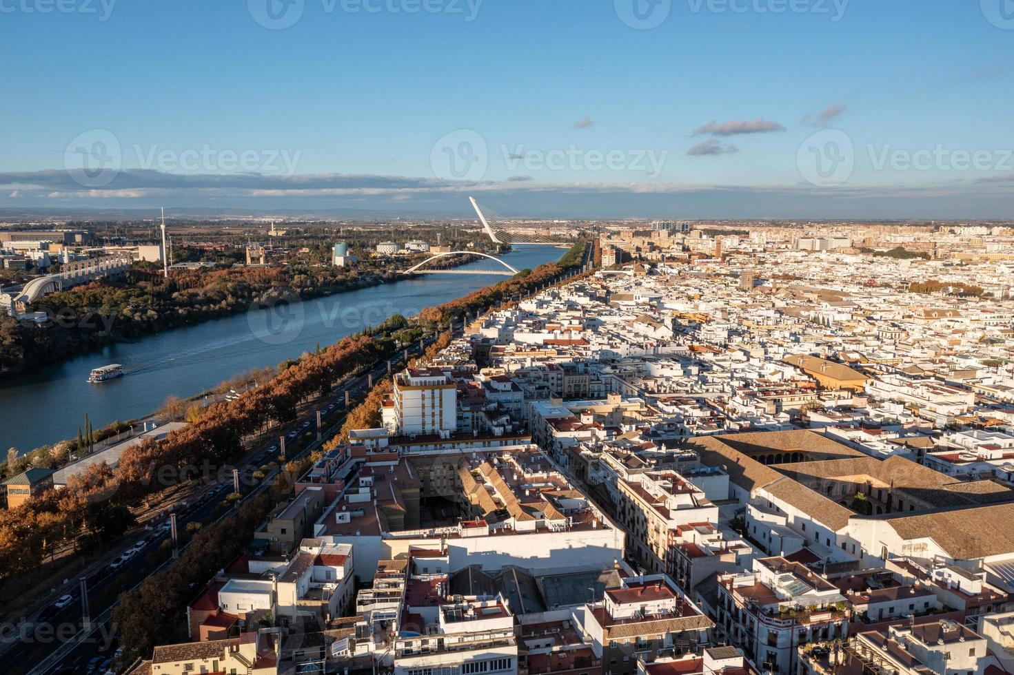 sevilla stad antenn se i sevilla provins av andalusien autonom gemenskap av spanien, Europa foto