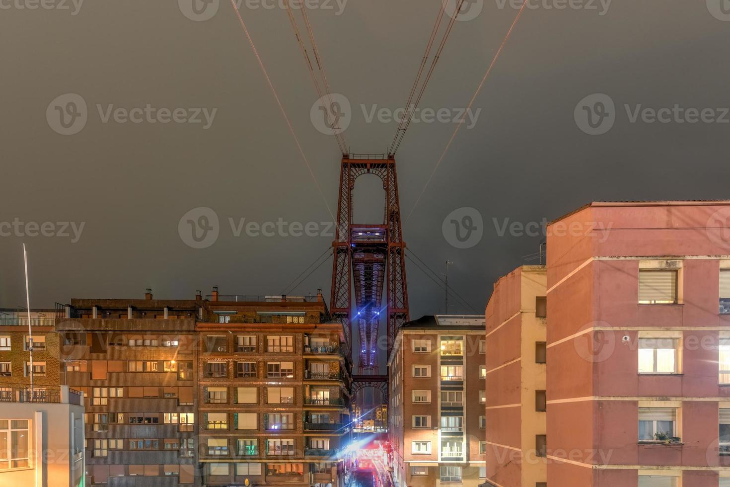 vizcaya bro värld fädernearv och ikon förbi unesco, portugalete, basque Land, Spanien. foto