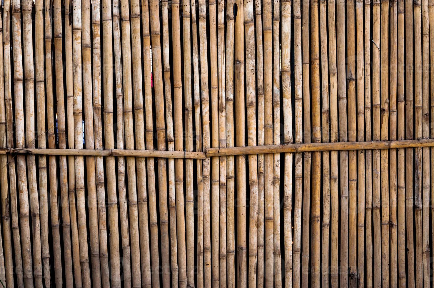 bambu staket för bakgrund foto