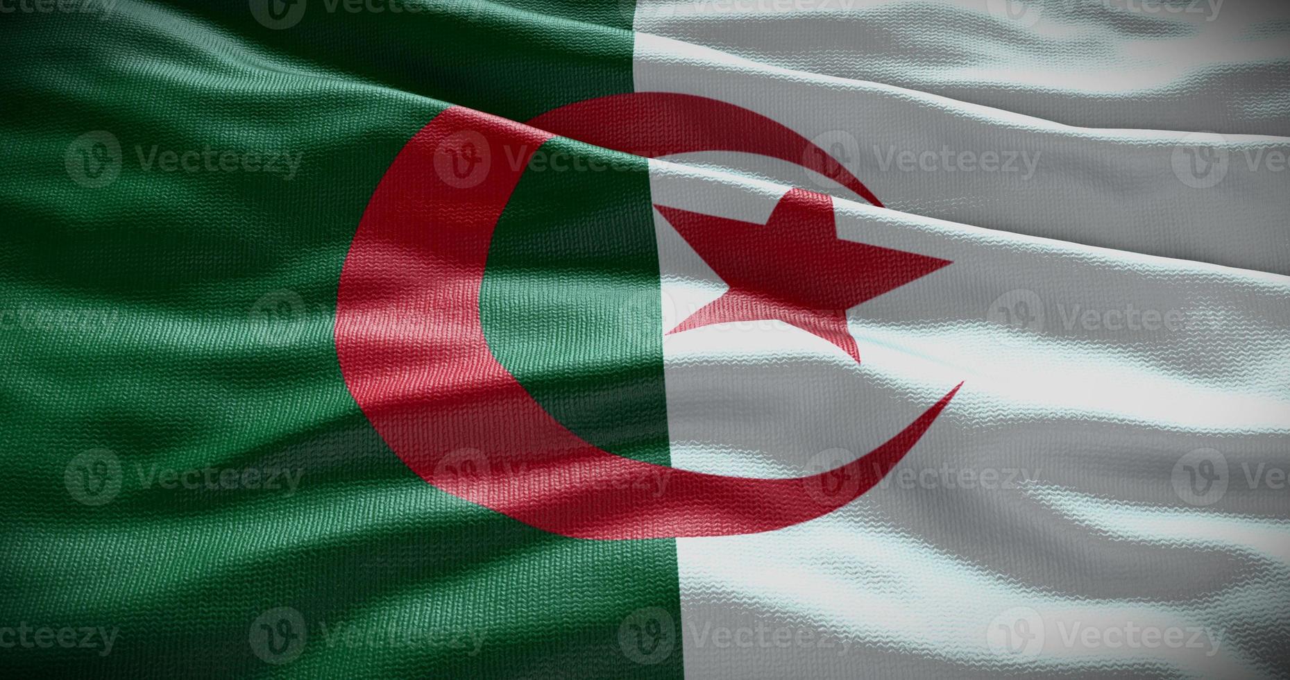 algeriet nationell flagga bakgrund illustration. symbol av Land foto