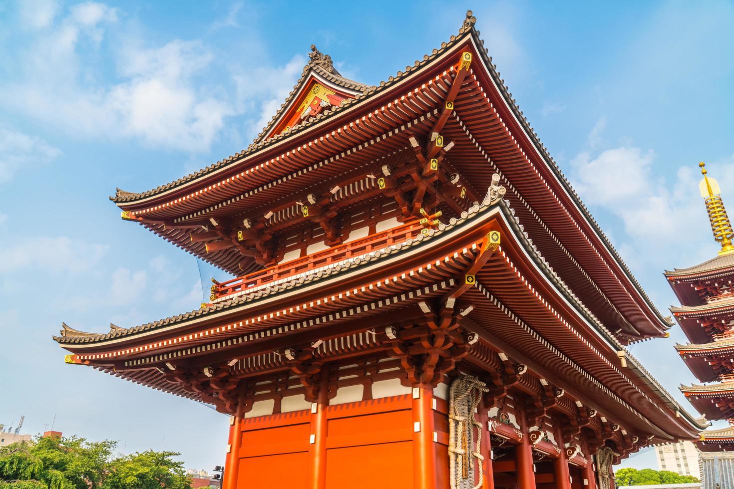 sensoji-tempel i asakusa-området, tokyo, japan foto