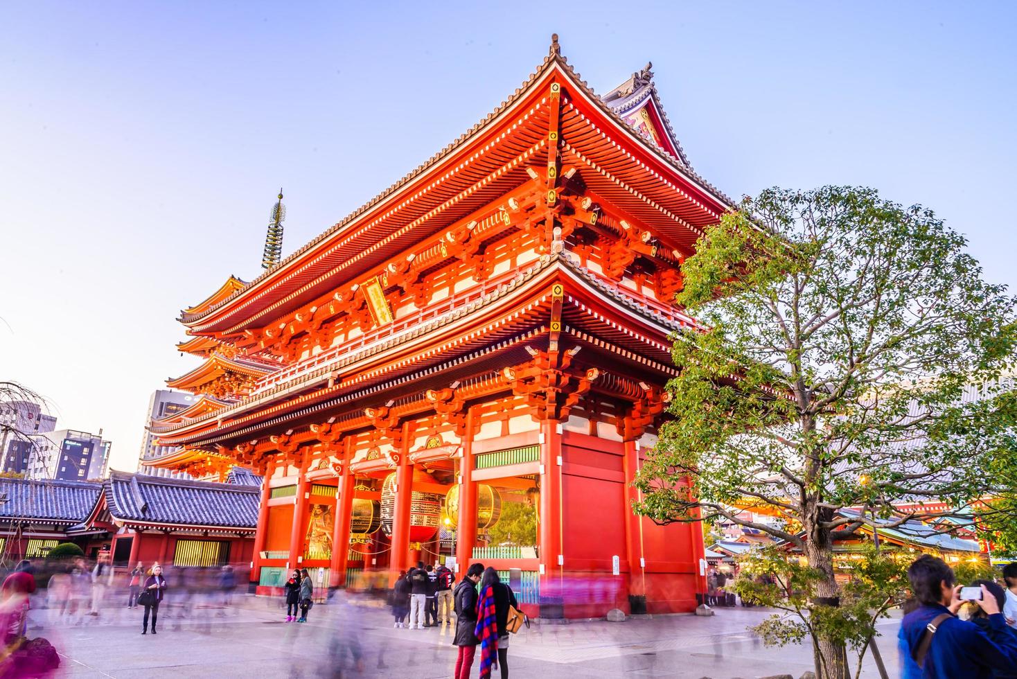 sensoji tempel i tokyo, japan foto