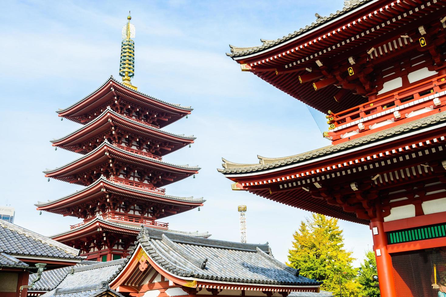 sensoji tempel i tokyo, japan foto