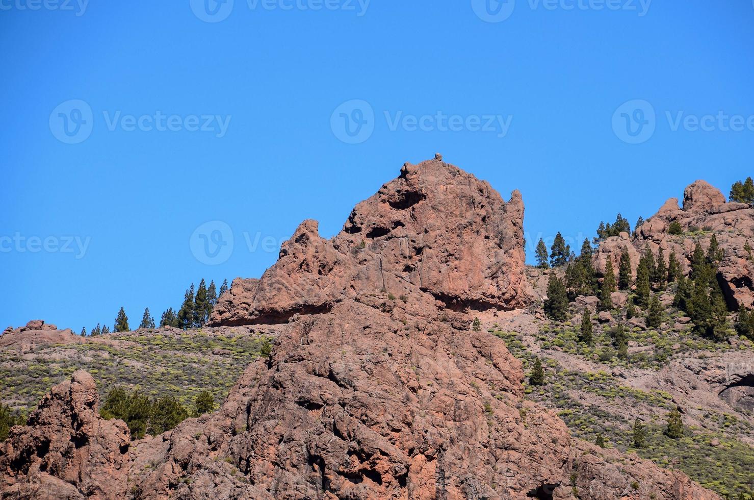 naturskön klippig landskap foto