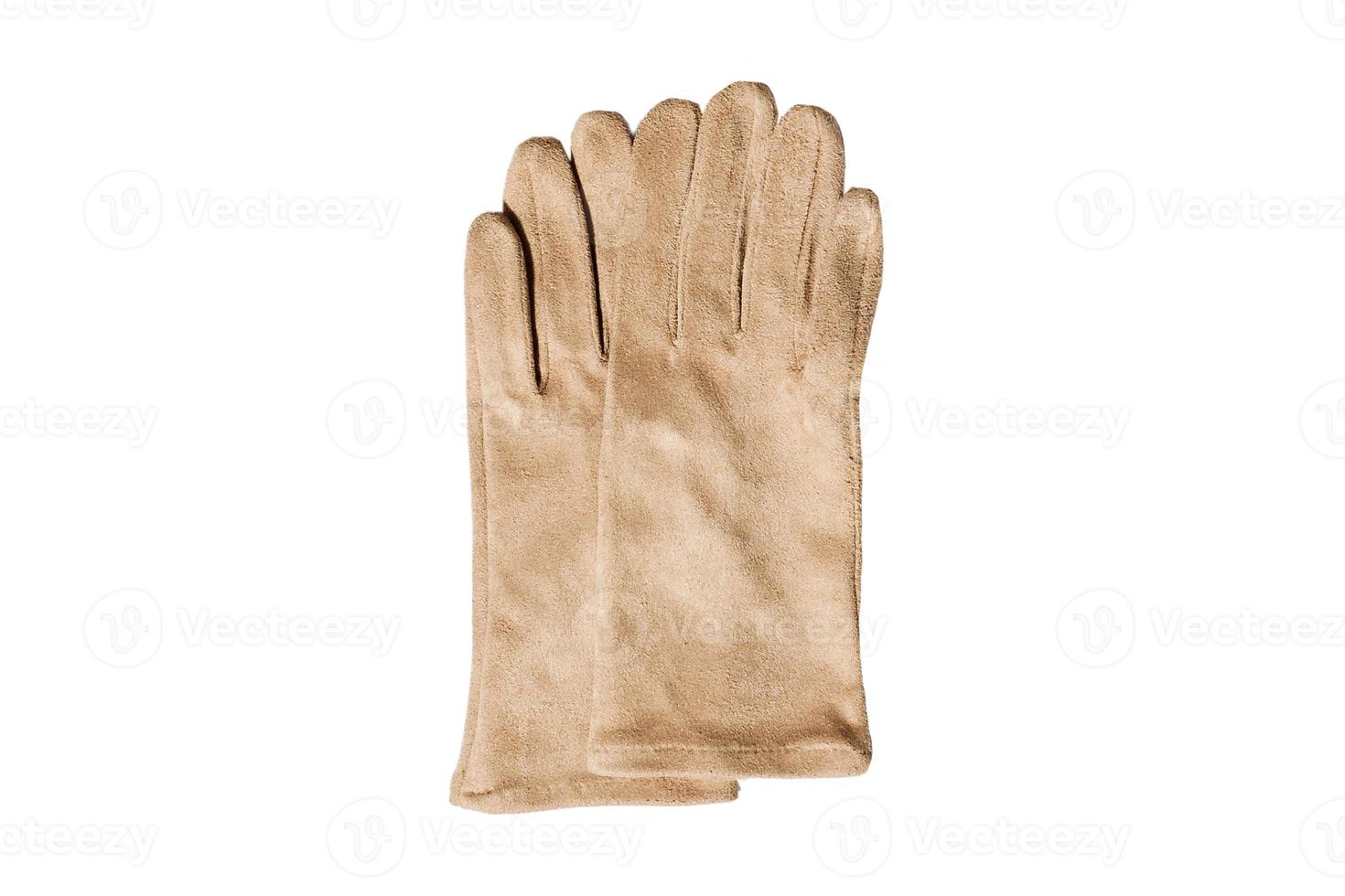 5051 beige handskar isolerat på en transparent bakgrund foto