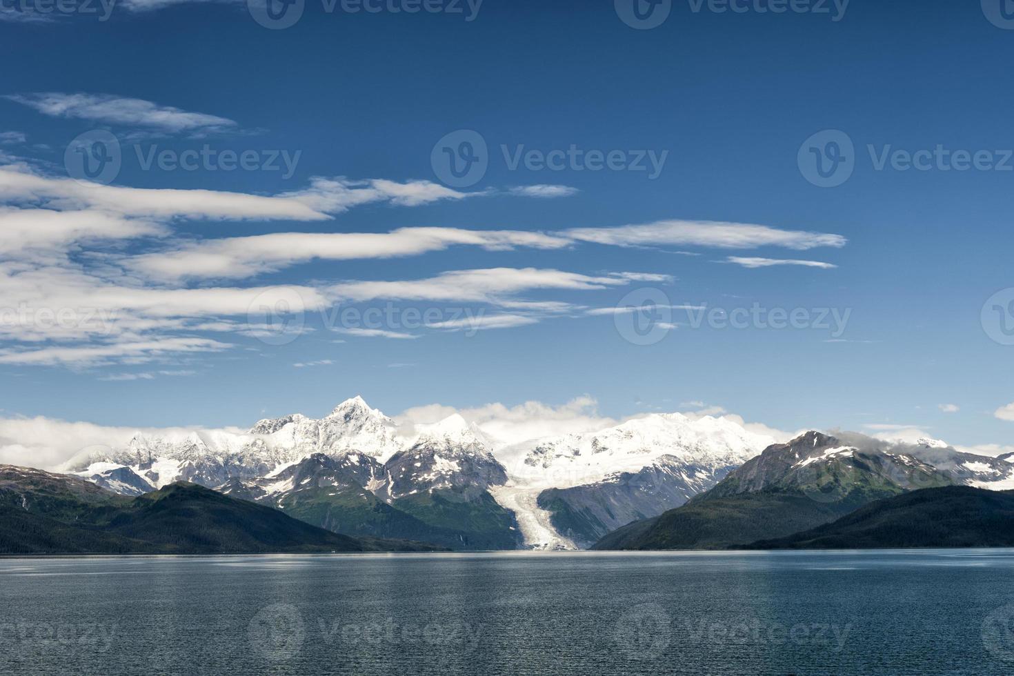 glaciär medan smältande foto