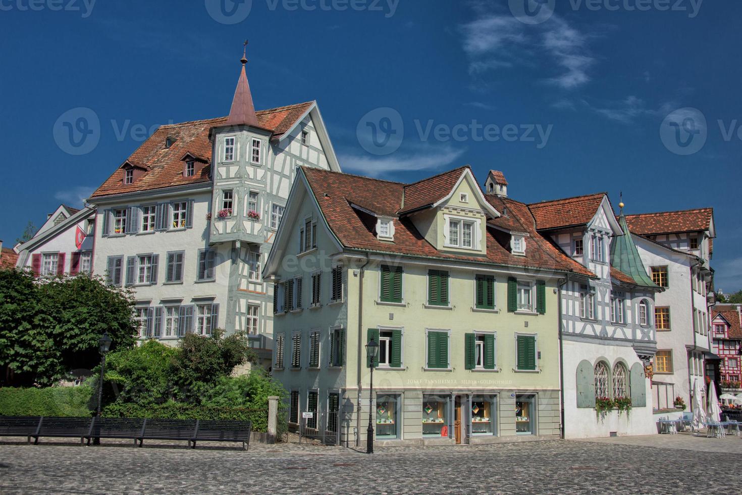 helgon gallen zurich kanton swiss historisk hus foto