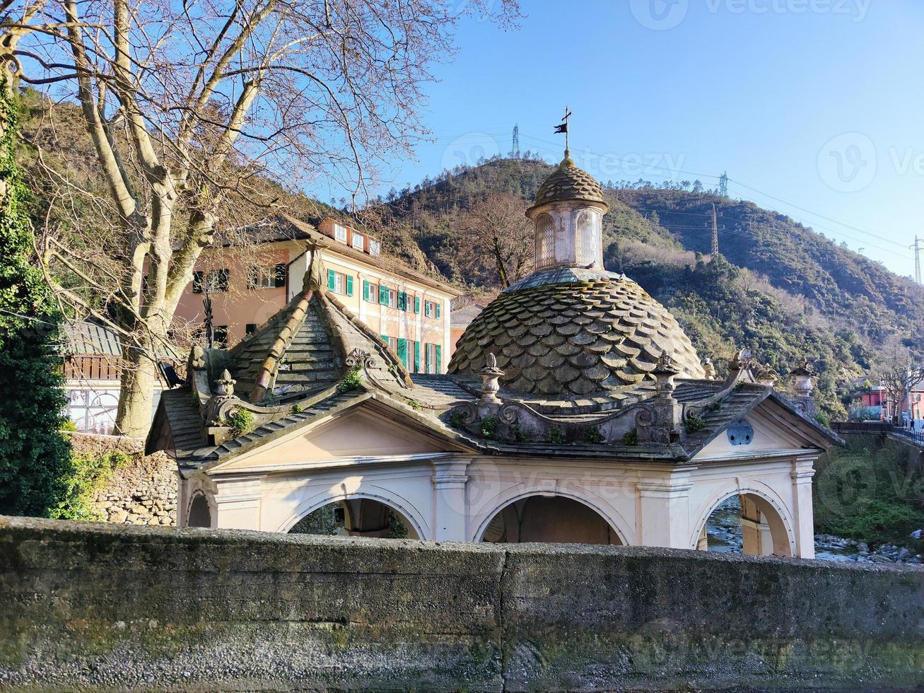 acquasanta katedral helig vatten kyrka genua, Italien foto