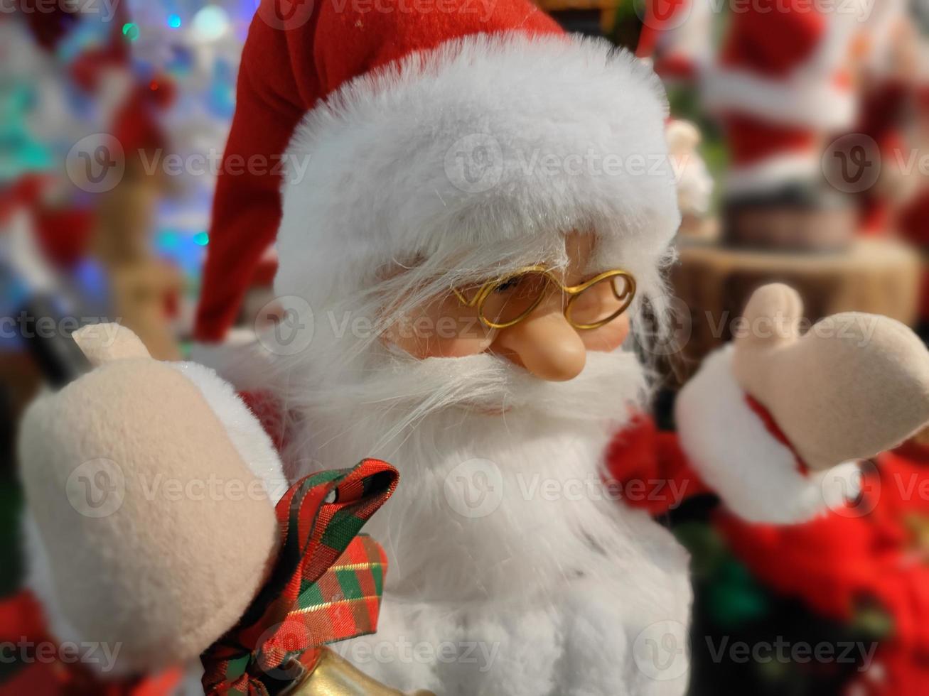 santa claus xmas dekoration figur ansikte detalj foto