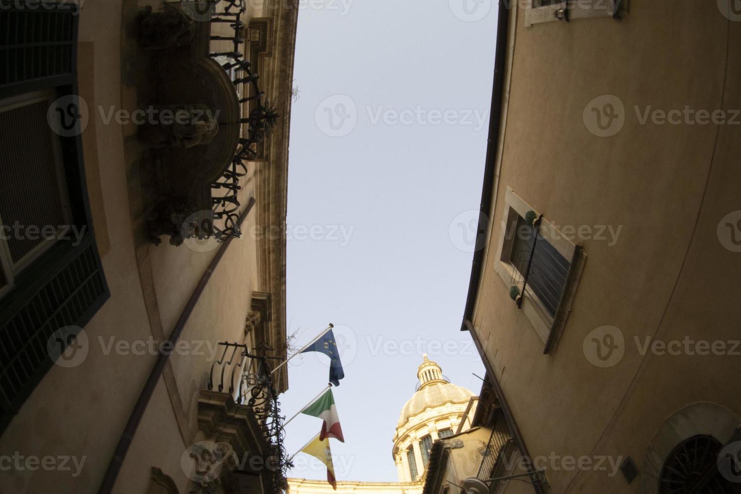 ragusa sicilien barock stad foto