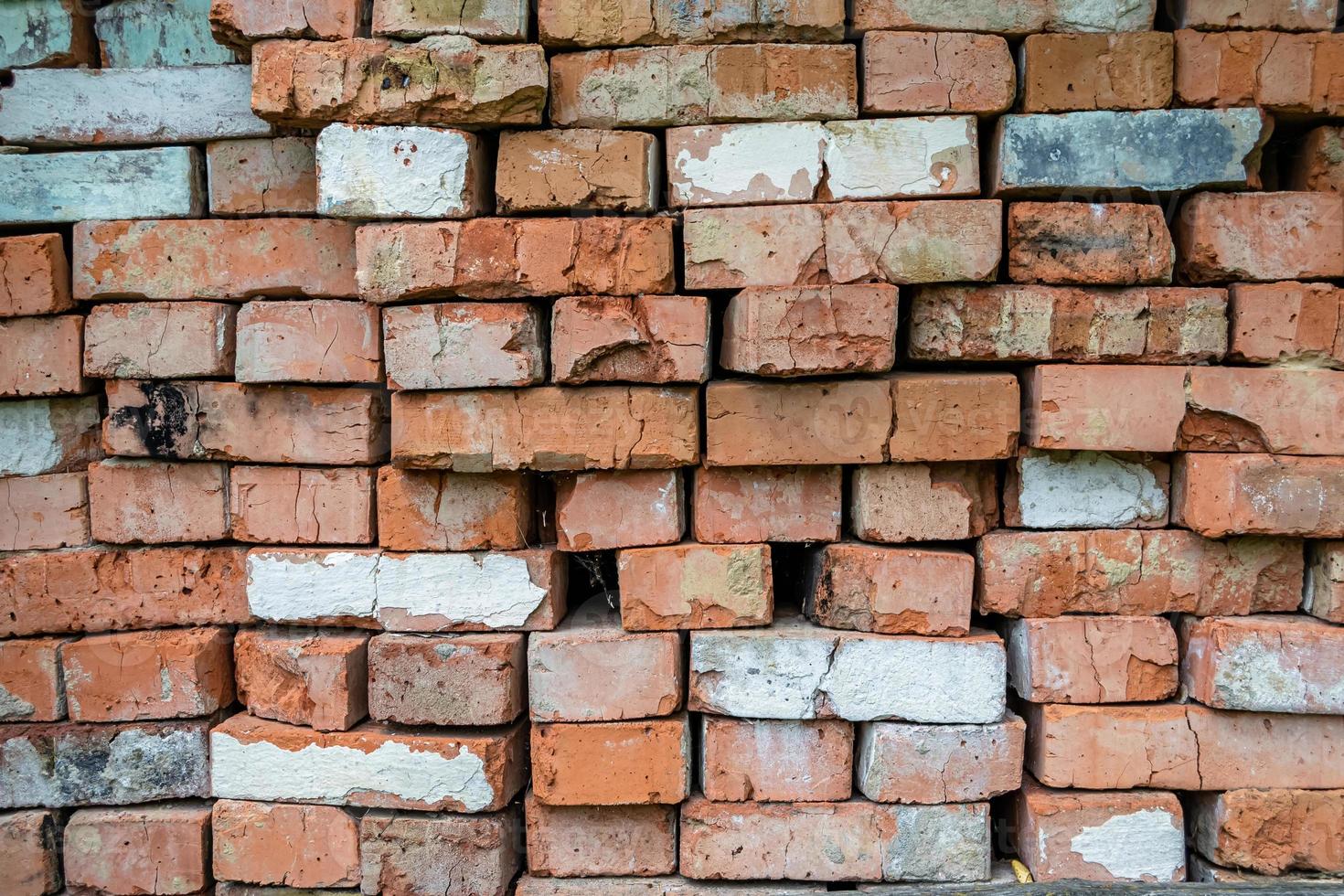 skön textur gammal tegel från stor vägg blockera, naturlig strukturera stänga upp foto