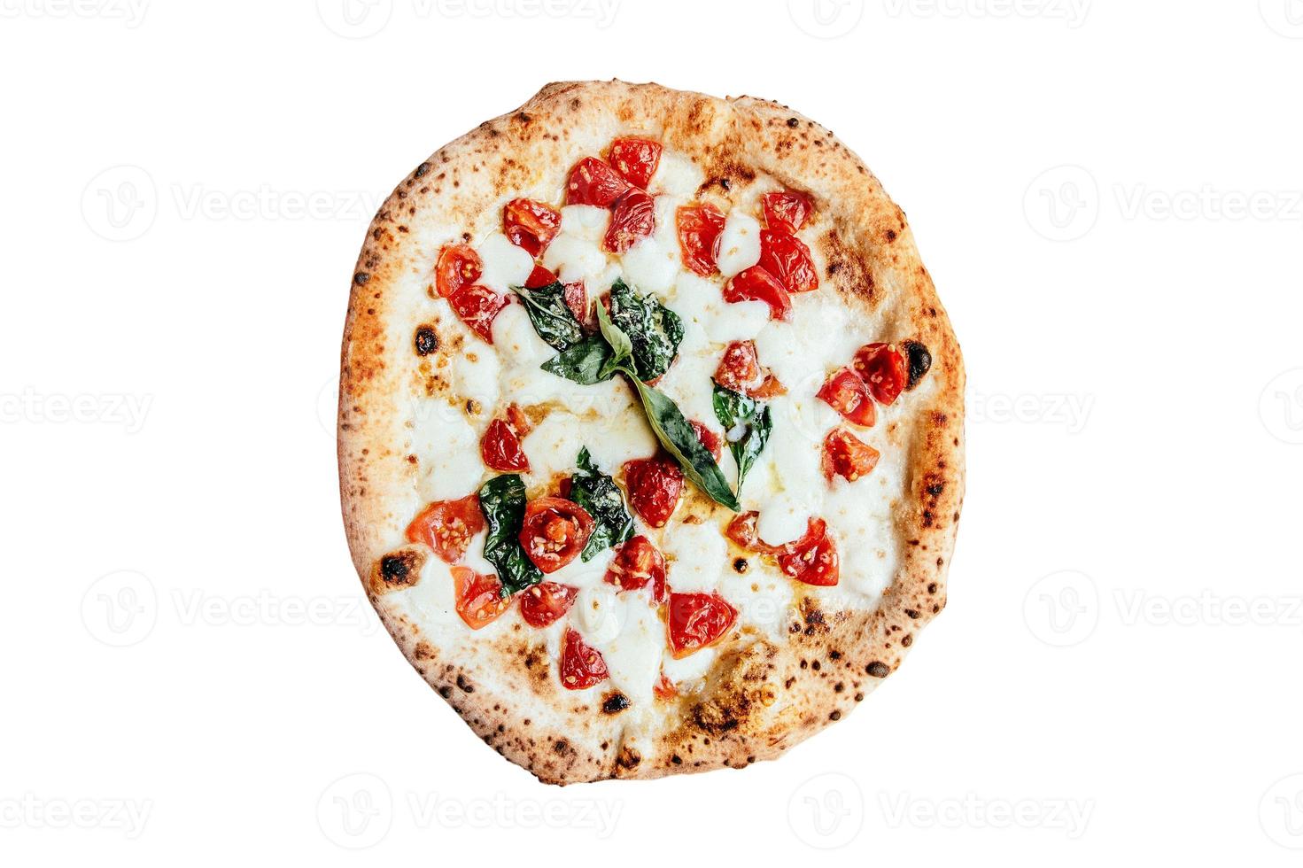 3375 napolitanska pizza isolerat på en transparent bakgrund foto