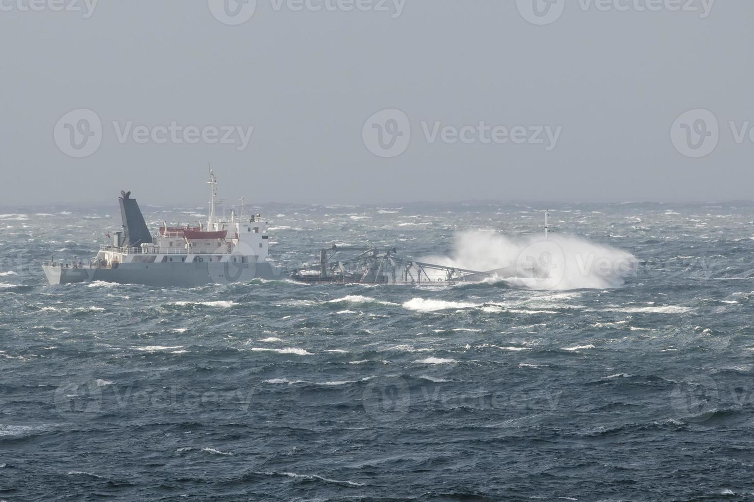 fartyg i de storm foto