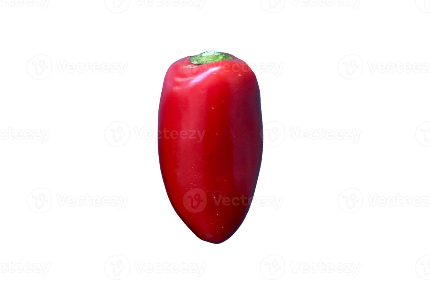 3536 röd paprika isolerat på en transparent bakgrund foto