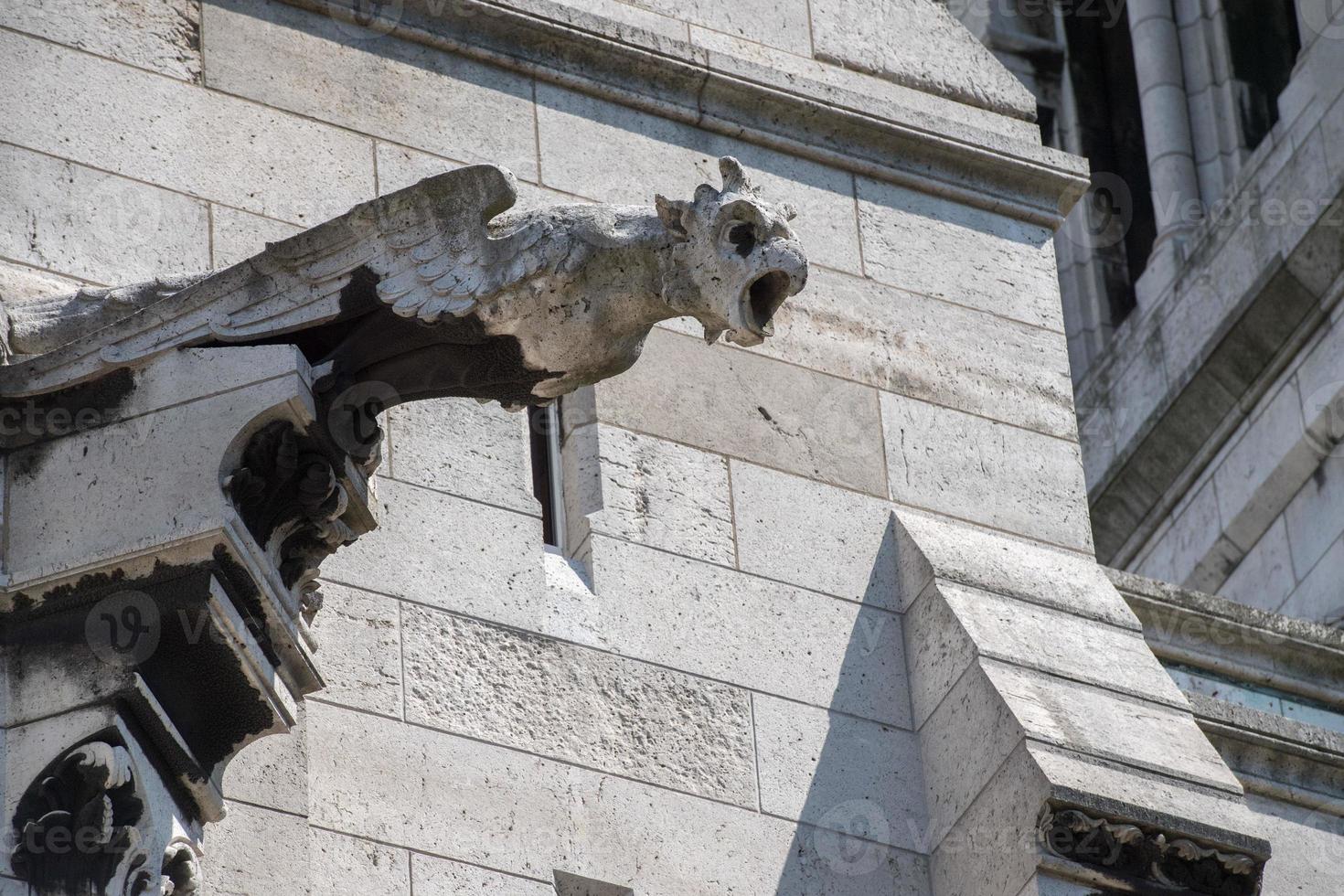 montmartre paris kupol katedral detalj foto