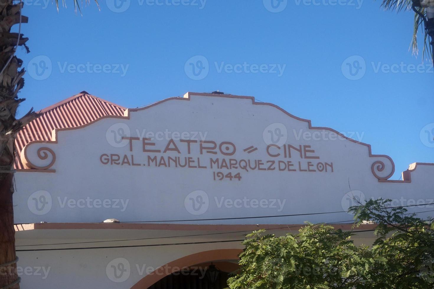 teatro cine todos santos hotell kalifornien mexico baja foto