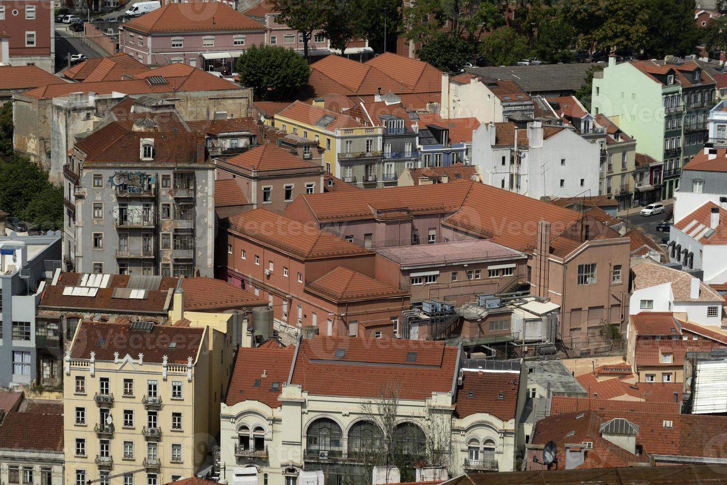 lissabon antenn panorama landskap stadsbild foto