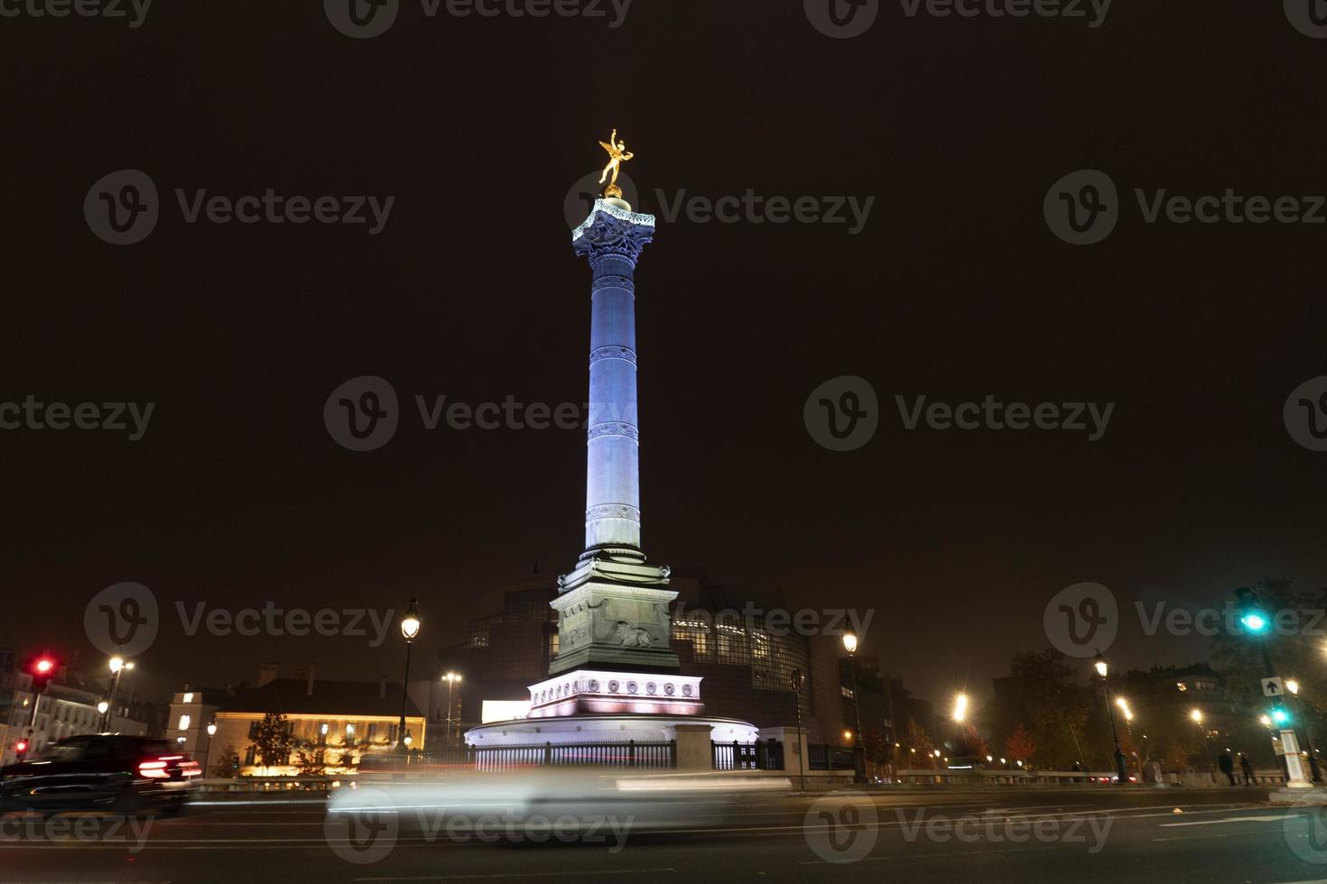 bastille plats paris natt se foto