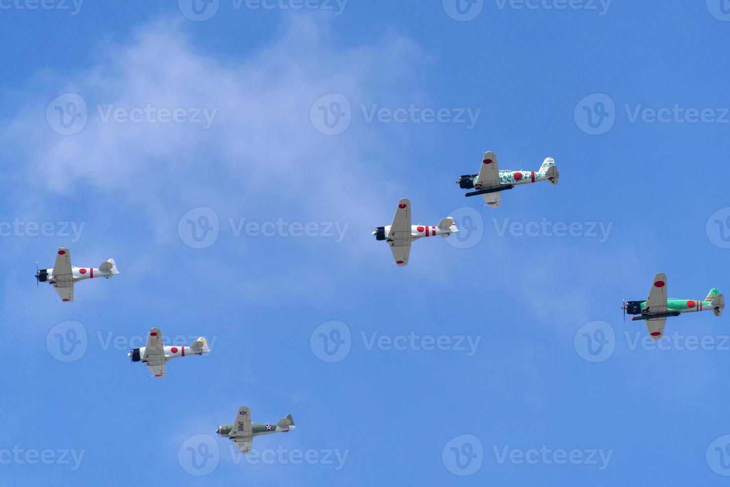 andra värld krig japansk flygplan foto