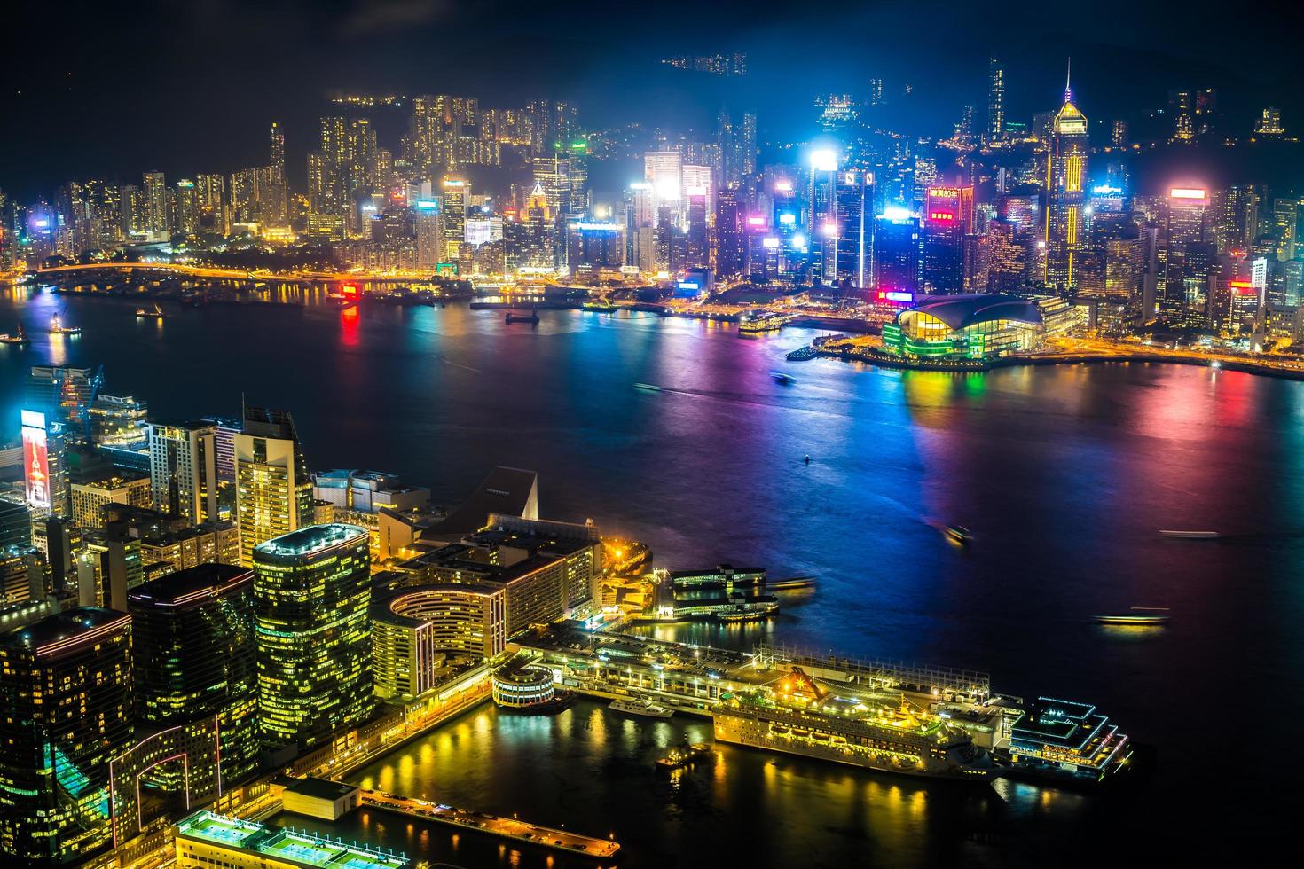 stadsbilden i Hong Kong, Kina foto