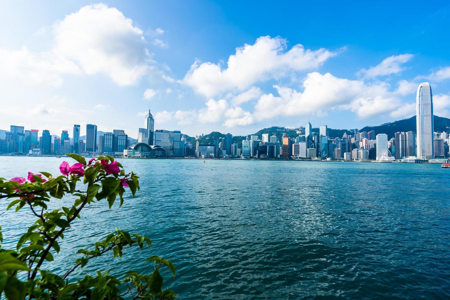 stadsbilden i Hong Kong City, Kina foto