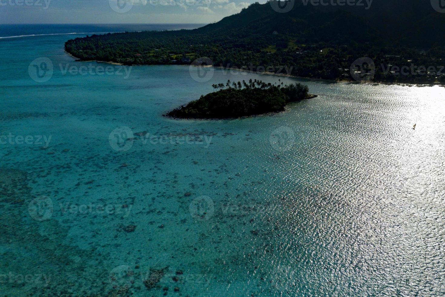 muri strand laga mat ö polynesien tropisk paradis antenn se foto