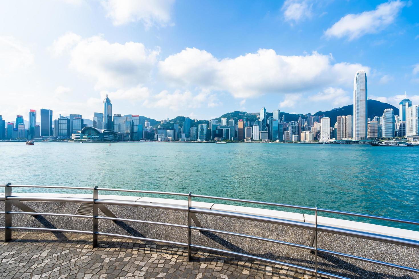 stadsbilden i Hong Kong City, Kina foto