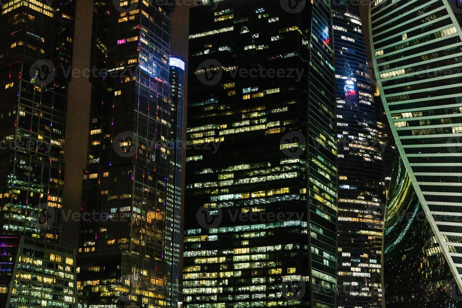 urban bakgrund med av torn i Moskva- stad foto