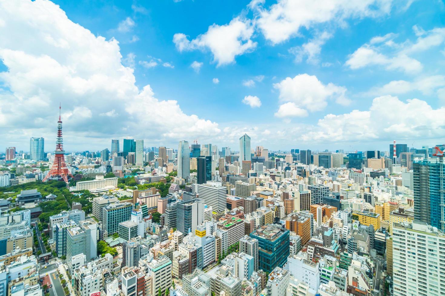 byggnader i tokyo stad, japan foto