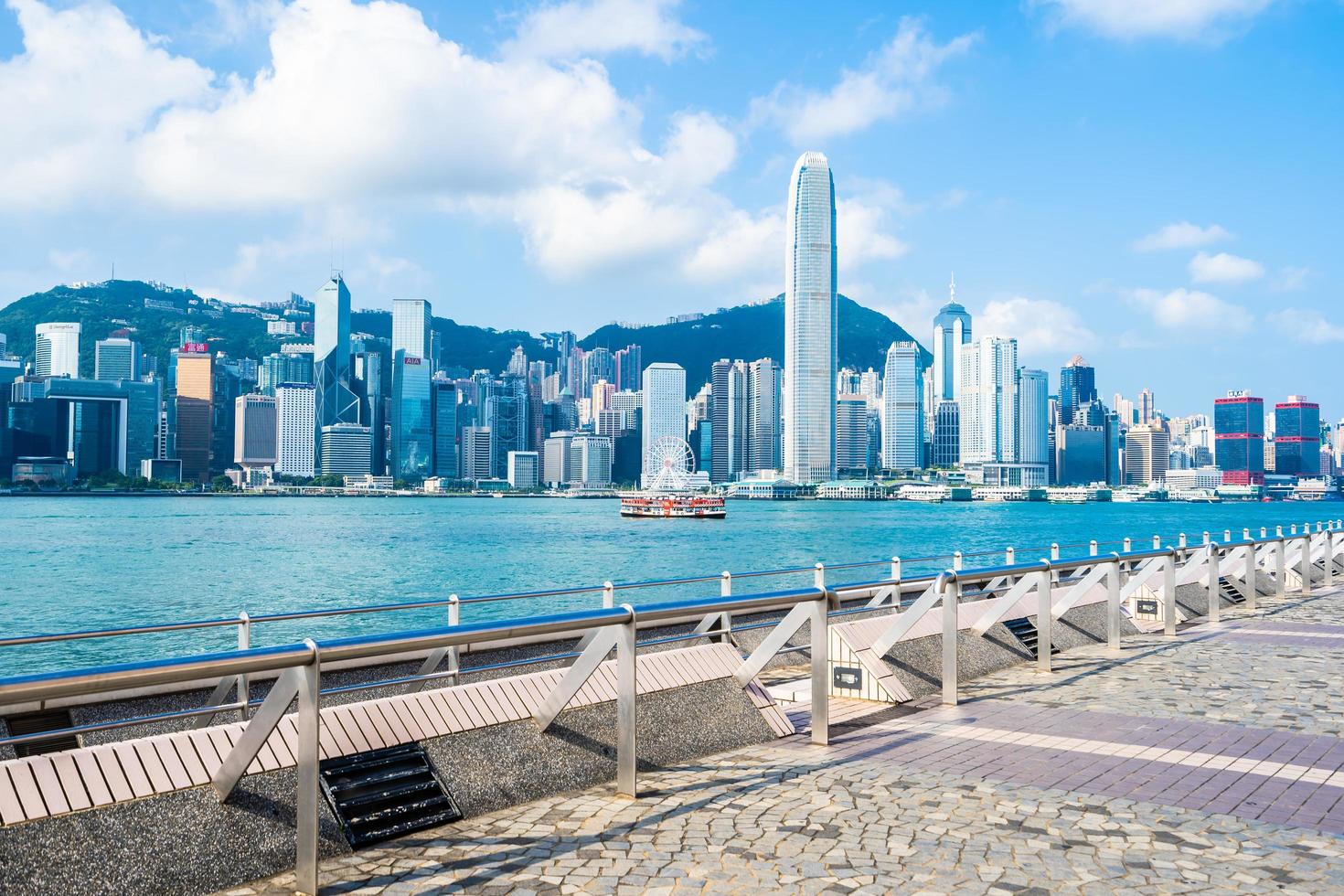 stadsbilden i Hong Kong City, Kina foto