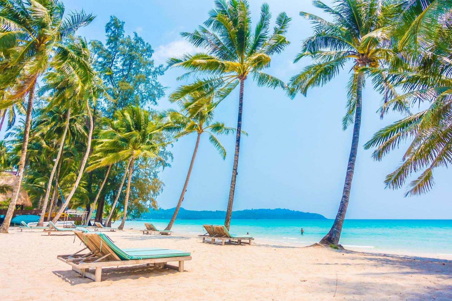 tropisk strand i Thailand foto