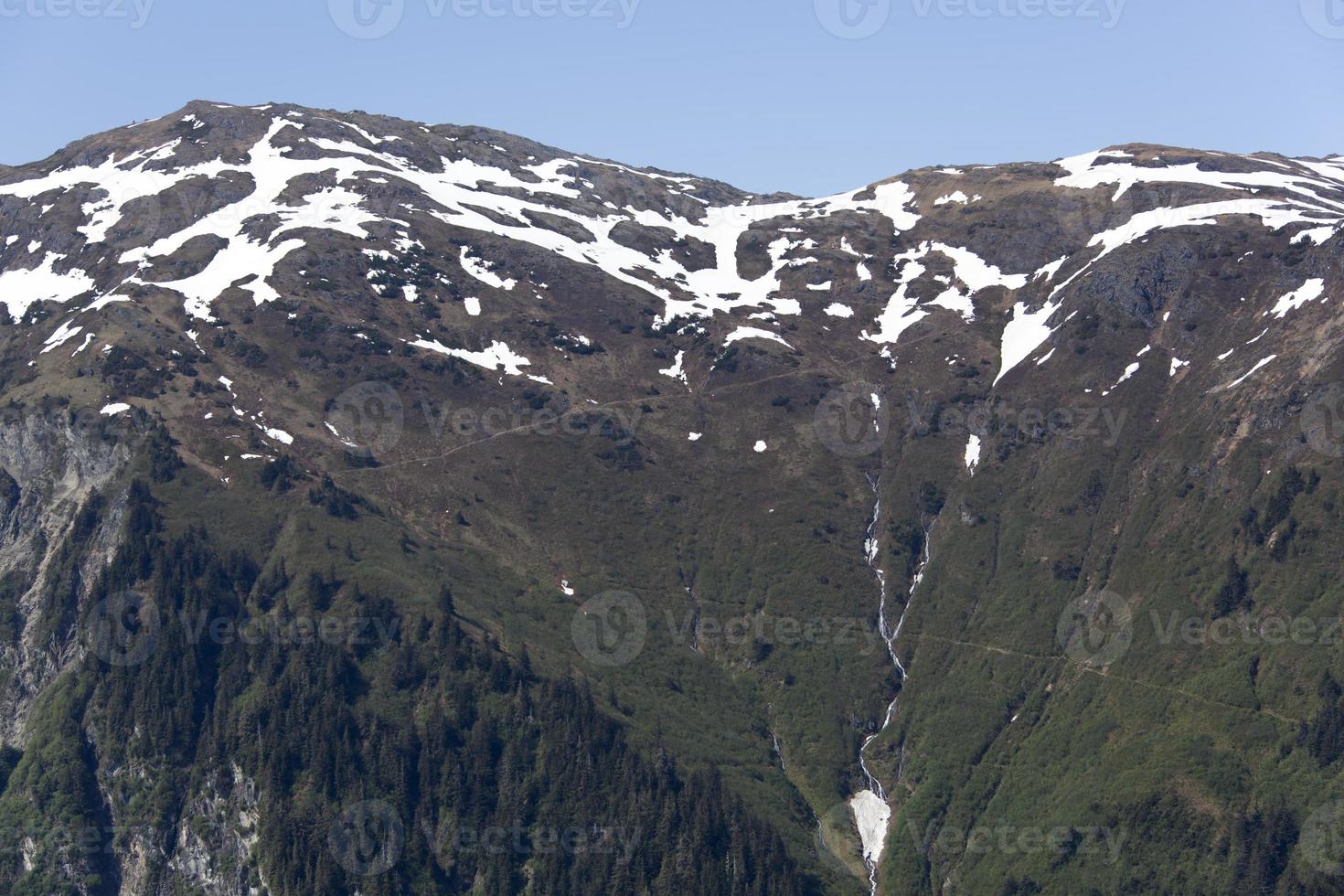 juneau berg topp med en vattenfall foto