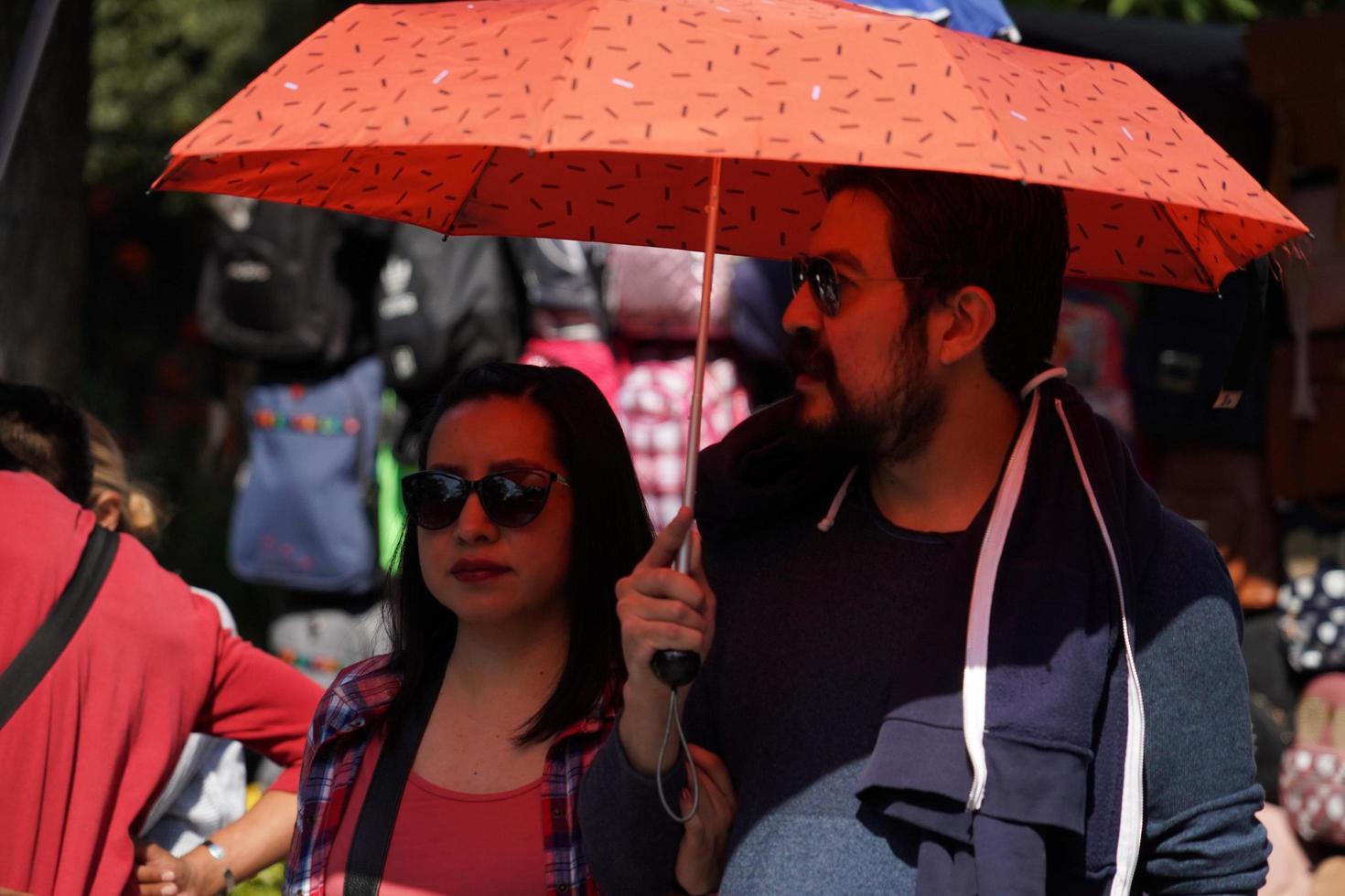 mexico stad, februari 3 2019 - stad parkera chapultepec fullt med folk av människor på söndag foto