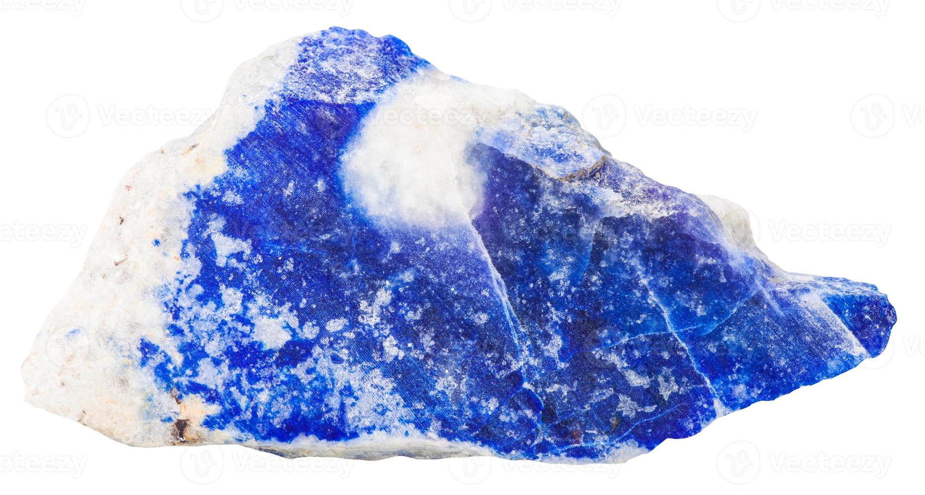lazurit lapis lazuli mineral sten isolerat foto