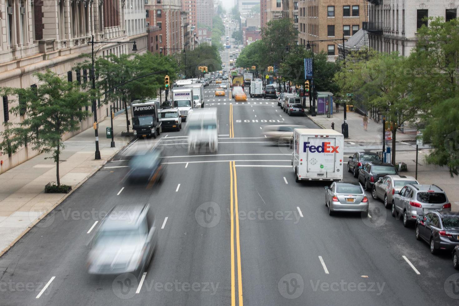 ny york - USA 16 juni 2015 stad belastad trafik foto