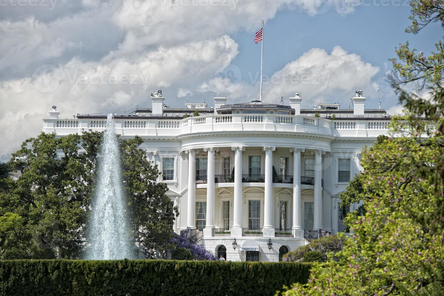 Washington vit hus på solig dag foto