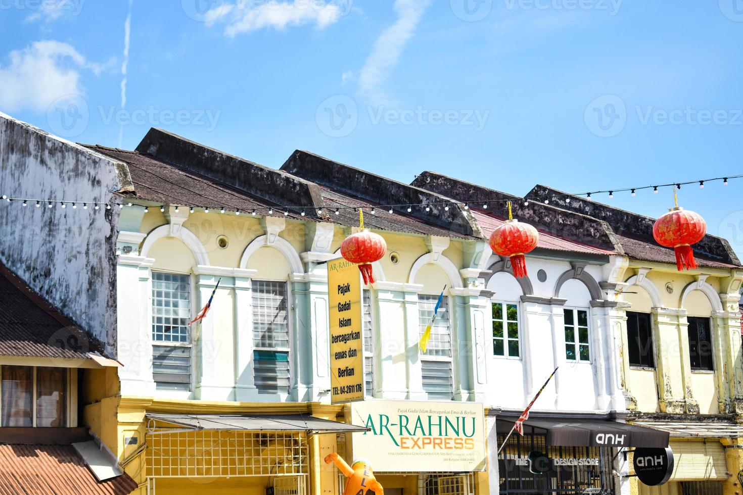 penang georgetown arv byggnad malaysia foto