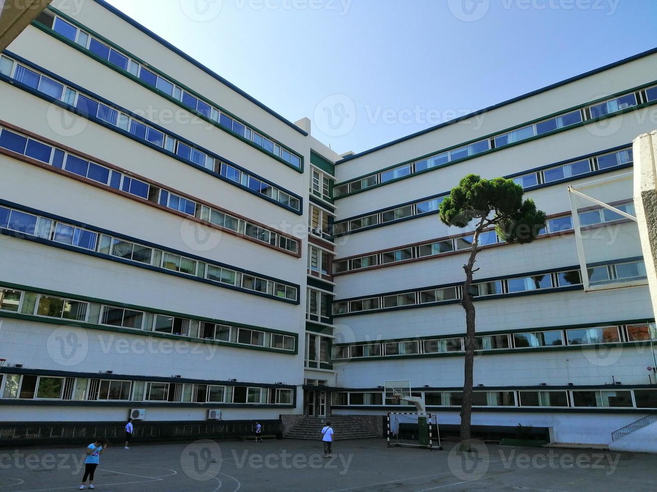 gammal kulturell skola byggnad foto