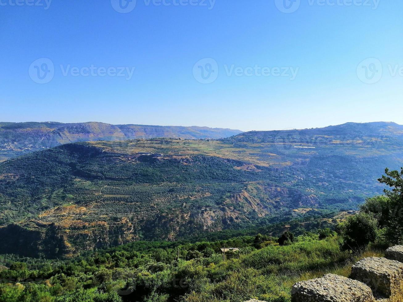 naturlig grön landskap i libanon foto