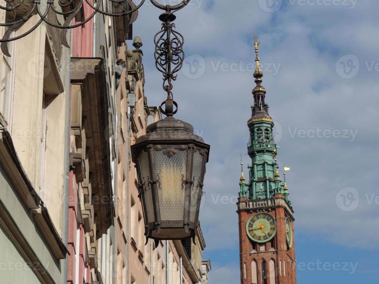 de stad av gdansk i polen foto