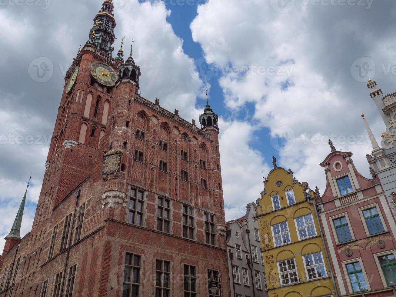 de stad av gdansk i polen foto